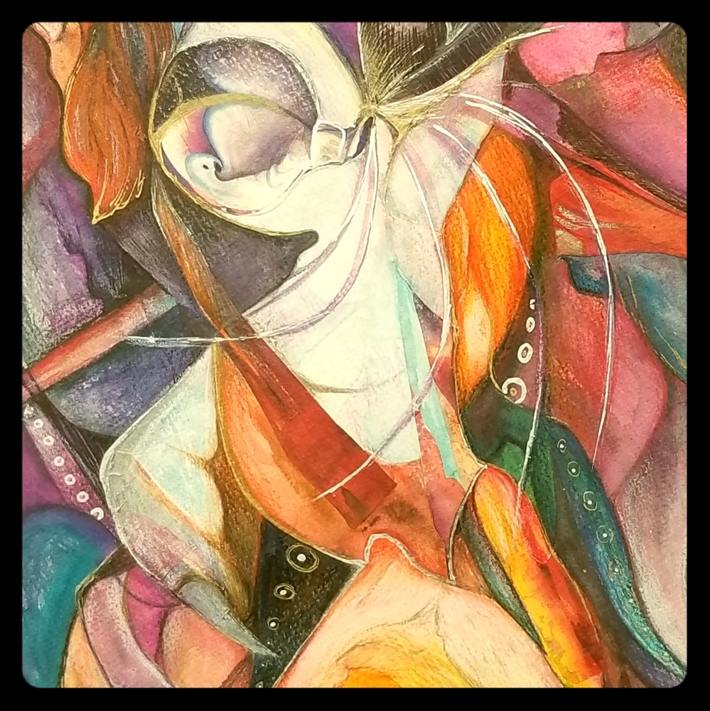 Mixed Media work, Water Color, Prisma Color, Pen